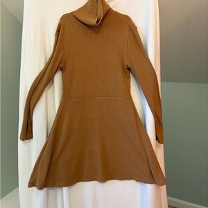 GAP Kids Brown Cowl Neck Sweater Dress size 6/7 small